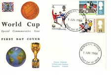 FDC Fußball Weltmeisterschaft 1966 Sonderstempel Wembley
