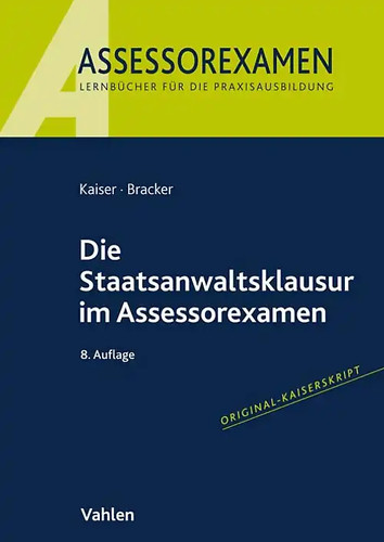 Die staatsanwaltsklausur - die, im