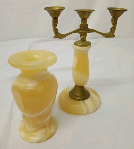 Schwere kerzenhalter messing - 2,