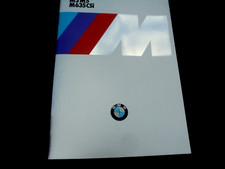 auto prospekt bmw m635csi - 36 seiten.  + foto rennwagen 635 csi dina4 neu.