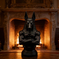 Anubis büste 13cm - schwarz, –