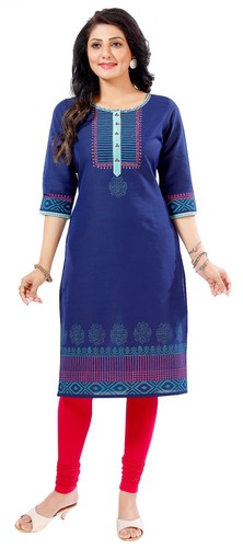 Kurtis seidenmischung blau - kurtis,