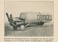 Leichtflugzeug #4 anno 1927 D-893 Bahnbedarf-AG Darmstadt - Hist. Abb. 1927