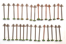 Telegrafenmasten 30 Stück  H0 Teile 1:87 DDR Landschaftsbau - Set 15