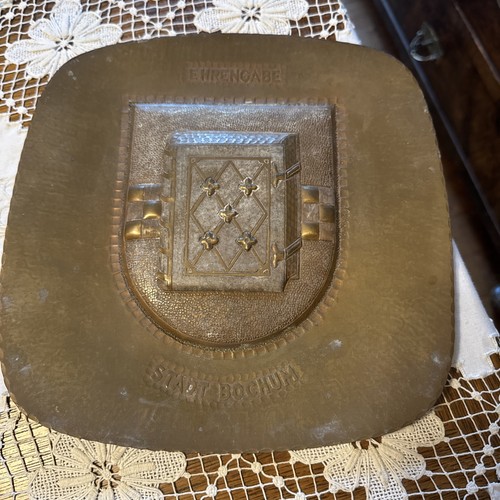 Bronze messing wandteller - messing,