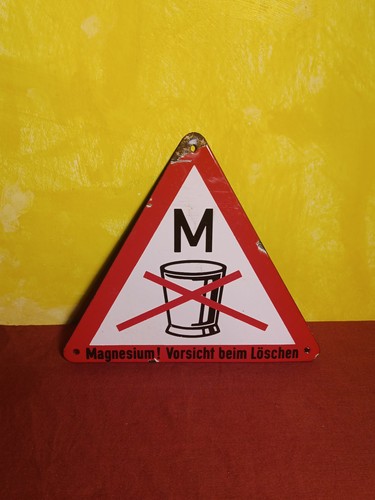 Emaille schild warnschild - schild,