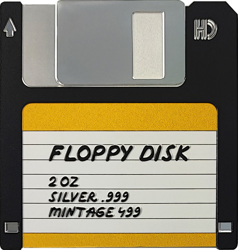 Unze silber floppy disk 2024 - unze,