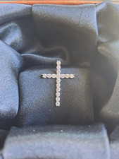 Kreuz anhängern lab diamanten - kreuz,