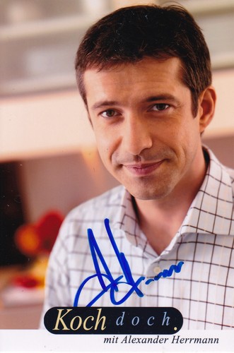 Autogramm alexander herrmann - -,