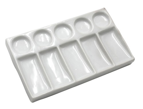 Malpalette aus porzellan - aus,