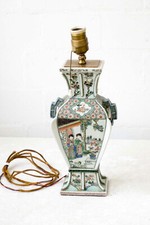 Vintage: handbemalte China Tischlampe, Porzellan, späte Qing Dynastie!!