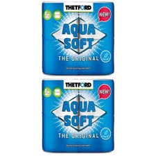 2x Thetford Aqua Soft Toilettenpapier WC Papier Campingtoilette 4 Rollen