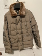 Moorer Verona Herren Jacke 50 M Khaki Braun Winter Daunen Fellkragen Medium