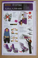Safety Card - THAI Airways -