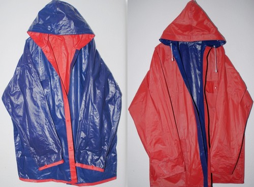 Pvc vinyl wende regenjacke - wende,