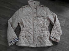 Original Burberry Jacke Gr 36/ 38 beige Steppjacke Novacheck Muster - wie Neu