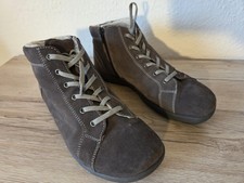 Helvesko Bequemschuh 43 grau echtes Leder, breit,rutschhemmend gefüttert 