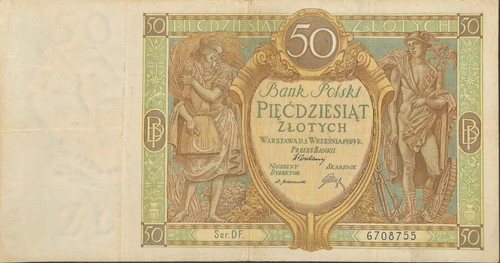 Polen banknote zloty 1929 - polen,