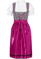 sheego Damen Dirndl in klassischem Design Damenkleider Oktoberfest Pink 114845