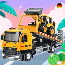 Abschleppwagen Spielzeug Großer Transporter LKW Lastwagen mit Licht Sound Kinder