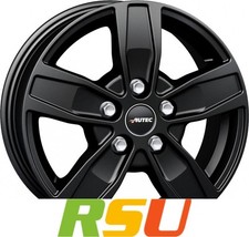 Autec Typ Q - Quantro 5-Loch schwarz matt 6x15" ET60 LK5 130 ML 84.1 Alufelge...