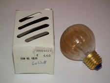 Leuchtmittel Miniglobe G50 Gold Gelüstert E27 230V 60W Glühlampe