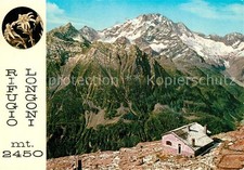 Chiesa Valmalenco Rifugio Longoni con sfondo Monte Disgrazia Gebirgspanorama Ber