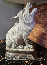 Wolf Statue, Solid Wood