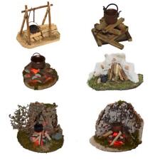 LED Lagerfeuer beleuchtbar 5-10cm Garten Holz Möbel rustikal Wichtel KO STF