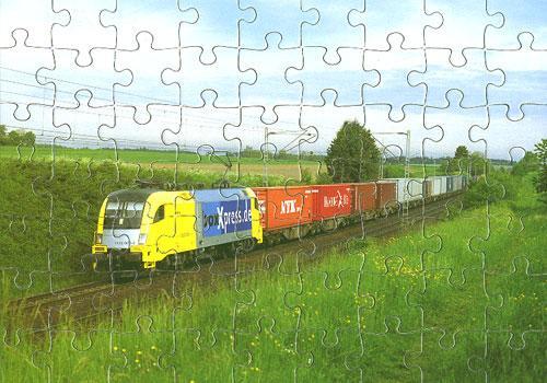 Eisenbahn kinder puzzle - kinder-puzzle, ·