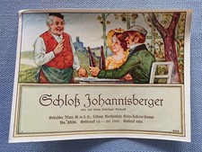 altes Weinetikett Musteretikett Etikett Schloß Johannisberger Illert Auheim