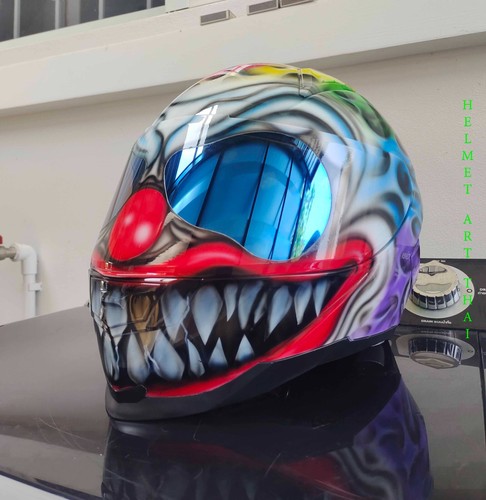 Custom airbrush motorradhelm - custom,