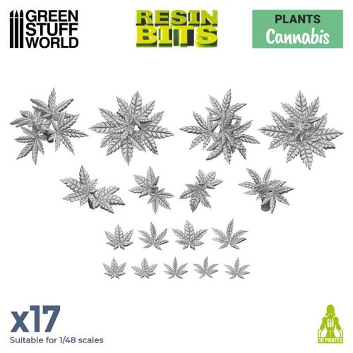 Green stuff world cannabis set - green,