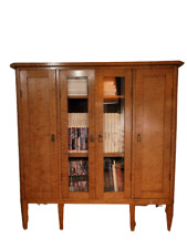 Große Biedermeier Vitrine Vitrinenschrank Höhe 141cm