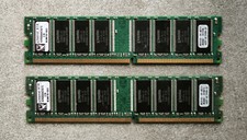 Kingston 2GB (2x1GB) DDR1 KVR333X64C25/1G 2.5V