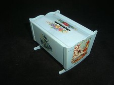 1078/ Volksbank Eldagsen Sparwiege Spardose Blechspielzeug / Money Box ca. 1950