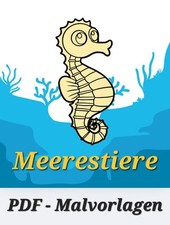 Meerestiere pdf malvorlagen - meerestiere,
