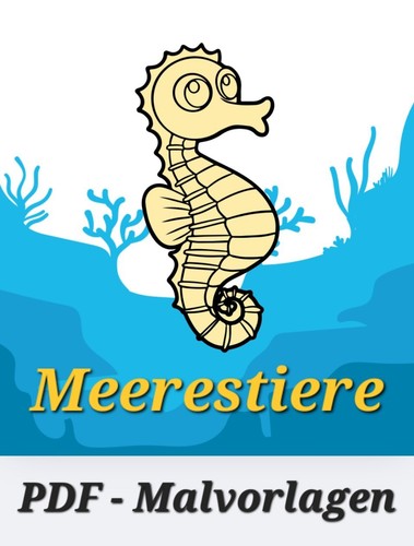 Meerestiere pdf malvorlagen - -pdf,
