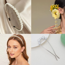 Braut Haarschmuck Set Perlen