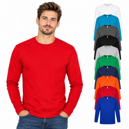 Langarm shirt rundhals - t-shirt,