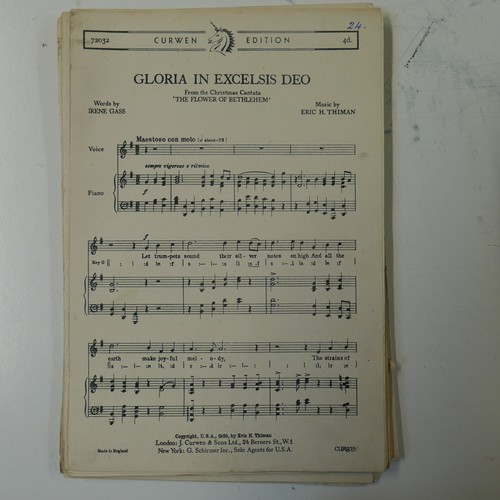 Chor vokalpartitur gloria in - vokalpartitur,