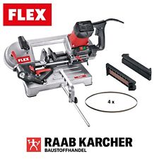 FLEX SBG 4910 Metall Bandsäge, AKTION mit 4 Sägebändern + Spannbacken 406236 NEU