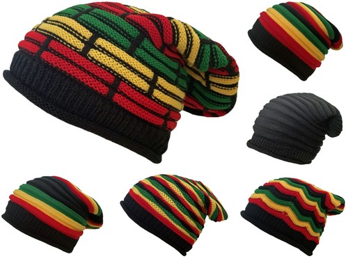 Oversized rasta slouch beanie - slouch,