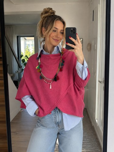 Pullover überwurf pink - pullover,