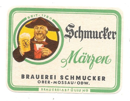 Bieretikett brauerei schmucker - bieretikett,