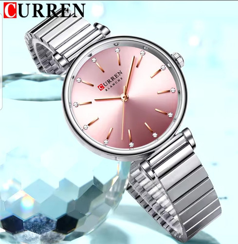 Luxusuhr damenuhr silber rosa - damenuhr,