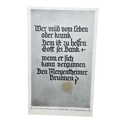 Postkarte bad mergentheim - ak,