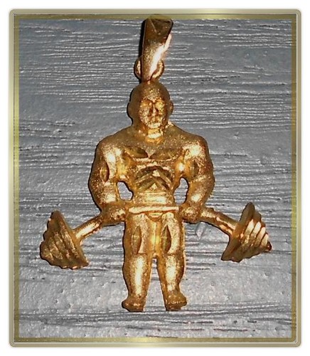 Gold gewichtheber mit - gewichtheber,