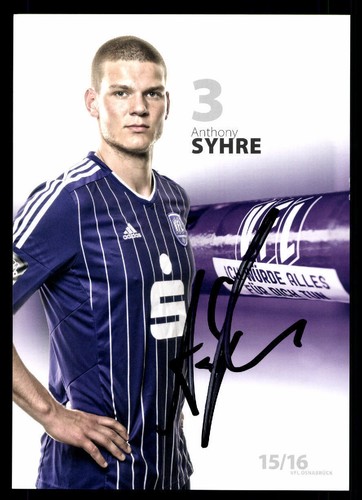 Anthony syhre autogrammkarte - syhre,