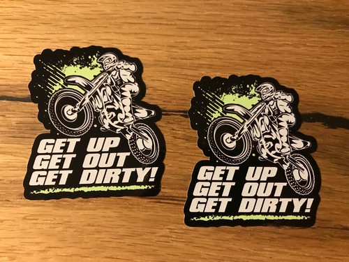 Motocross aufkleber dirt - 2x,